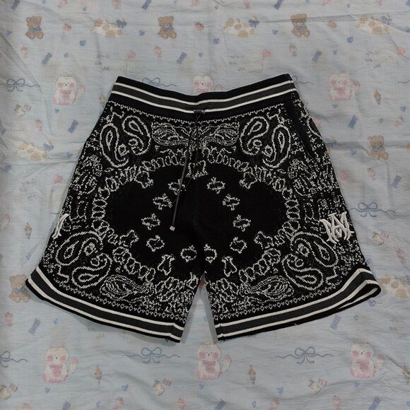 AMIRI Black Knit Shorts - Picture 1 of 5